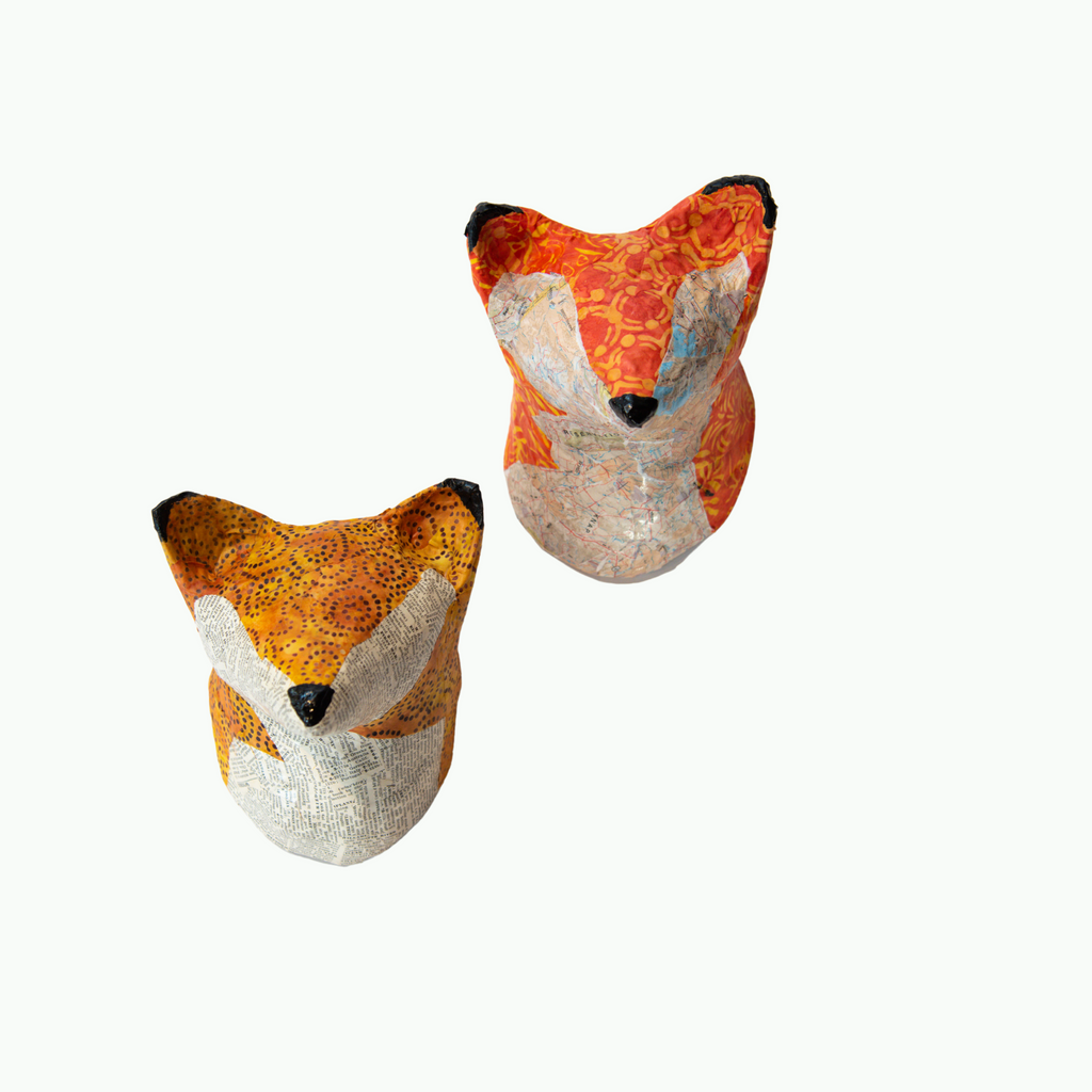 Paper Mâché Fox-Art-Montana Arts & Home