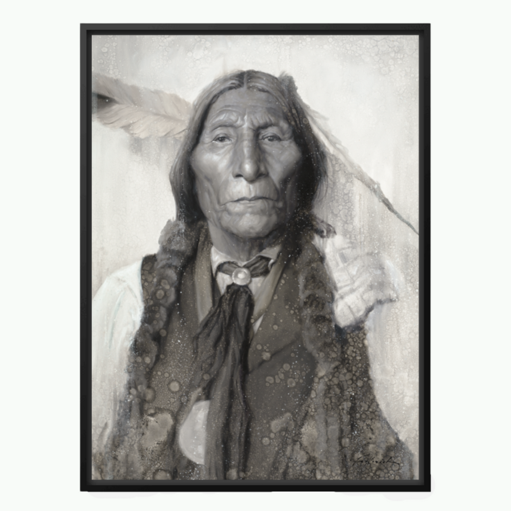 Chief Wolf Robe - Open Edition Unsigned-Montana Arts & Home