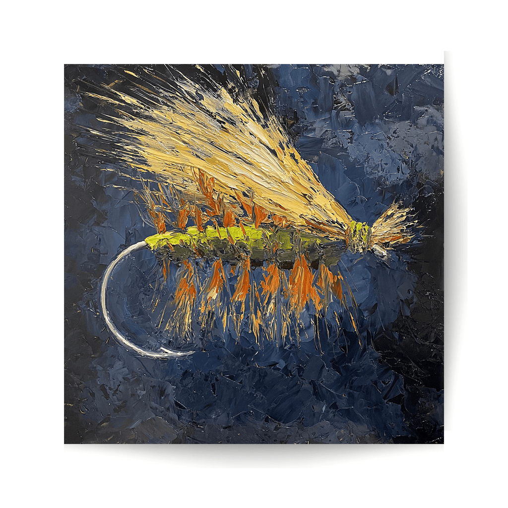 Fly Fishing art, Fly fishing painting, Dry Fly, Fishing art