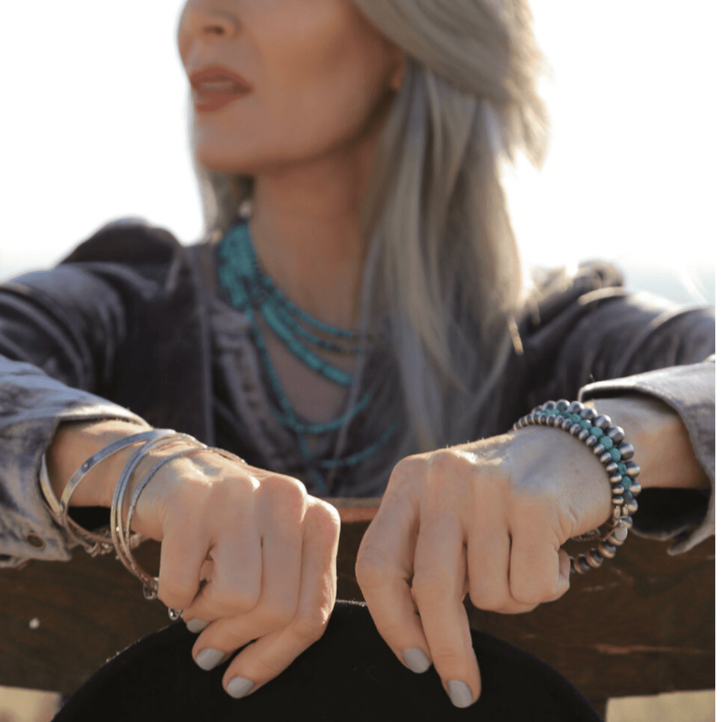 Navajo Pearl Bracelet 8mm-Jewelry-Montana Arts & Home