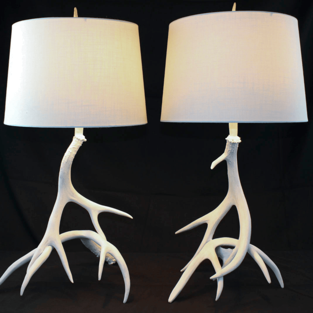 Mule Deer Antler Table Lamps (2)-Montana Arts & Home