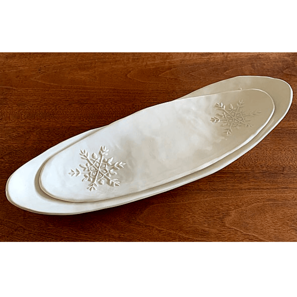 Nesting Snow Flake Serving Dishes- Set of 2-Montana Arts & Home