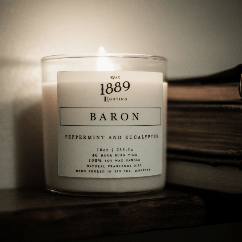Baron Candle 10 oz-Montana Arts & Home