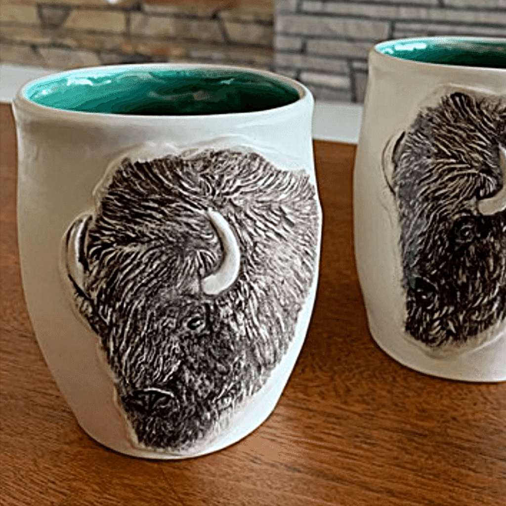 Bison Tumblers-Set of Two-Montana Arts & Home
