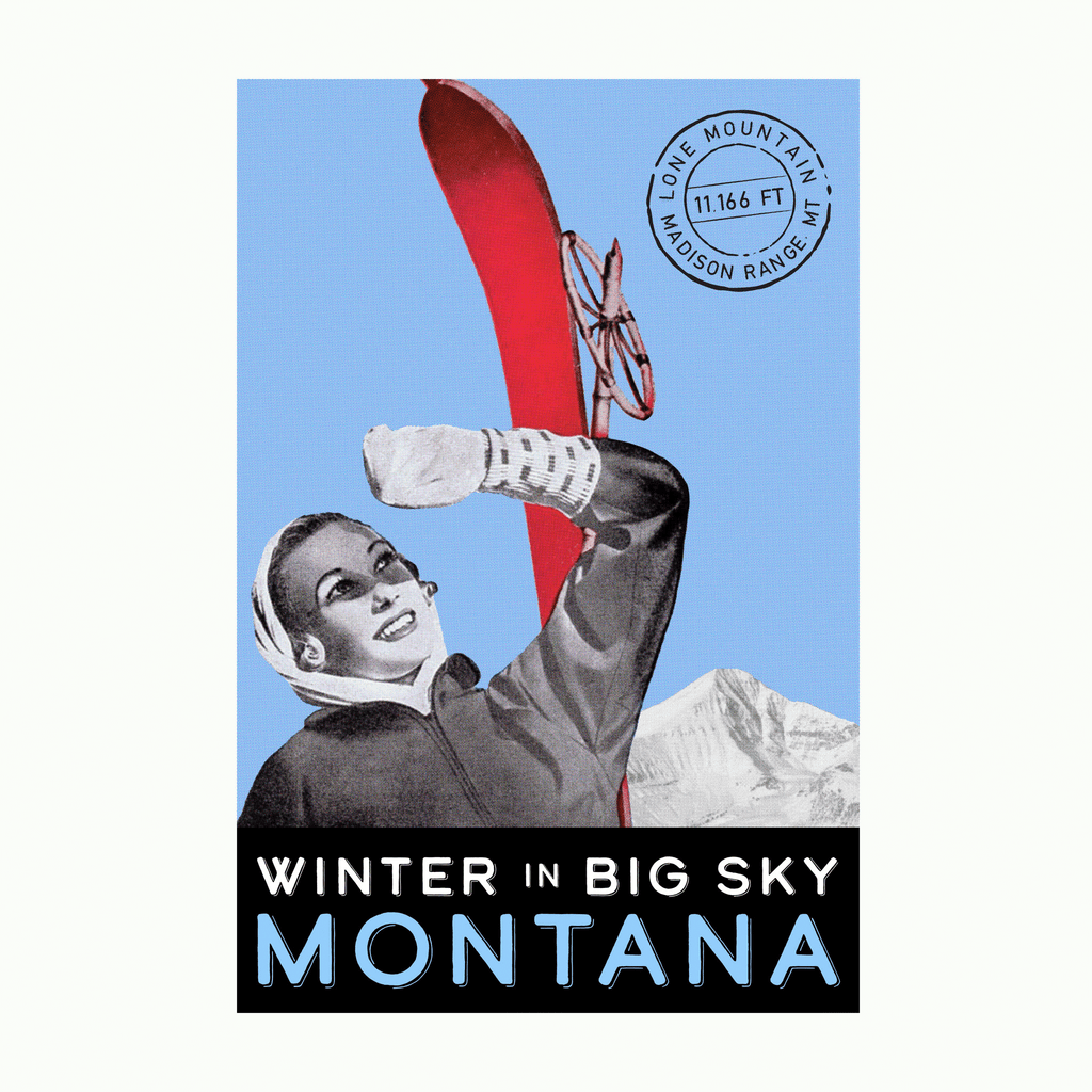Winter in Big Sky,MT-Art-Montana Arts & Home