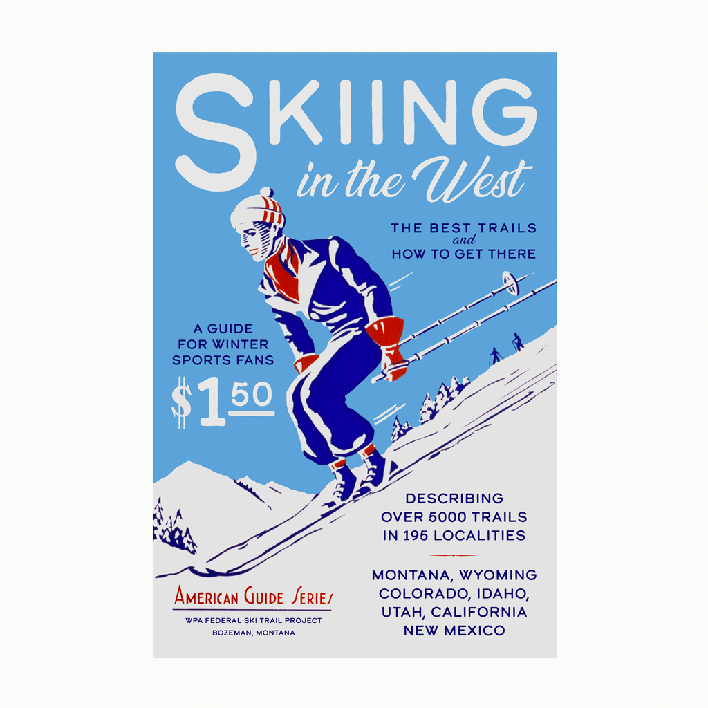 Skiing the West-Art-Montana Arts & Home