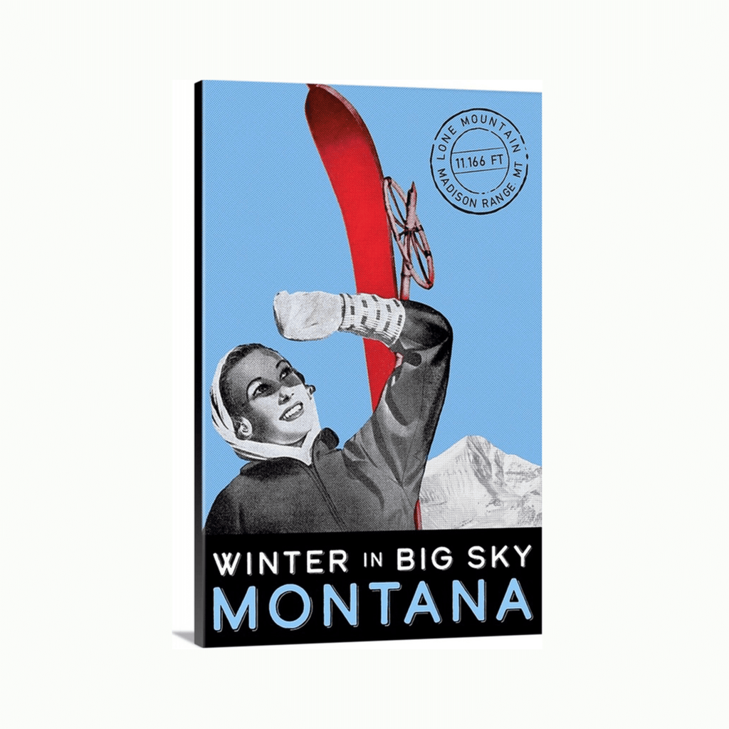 Winter in Big Sky,MT-Art-Montana Arts & Home