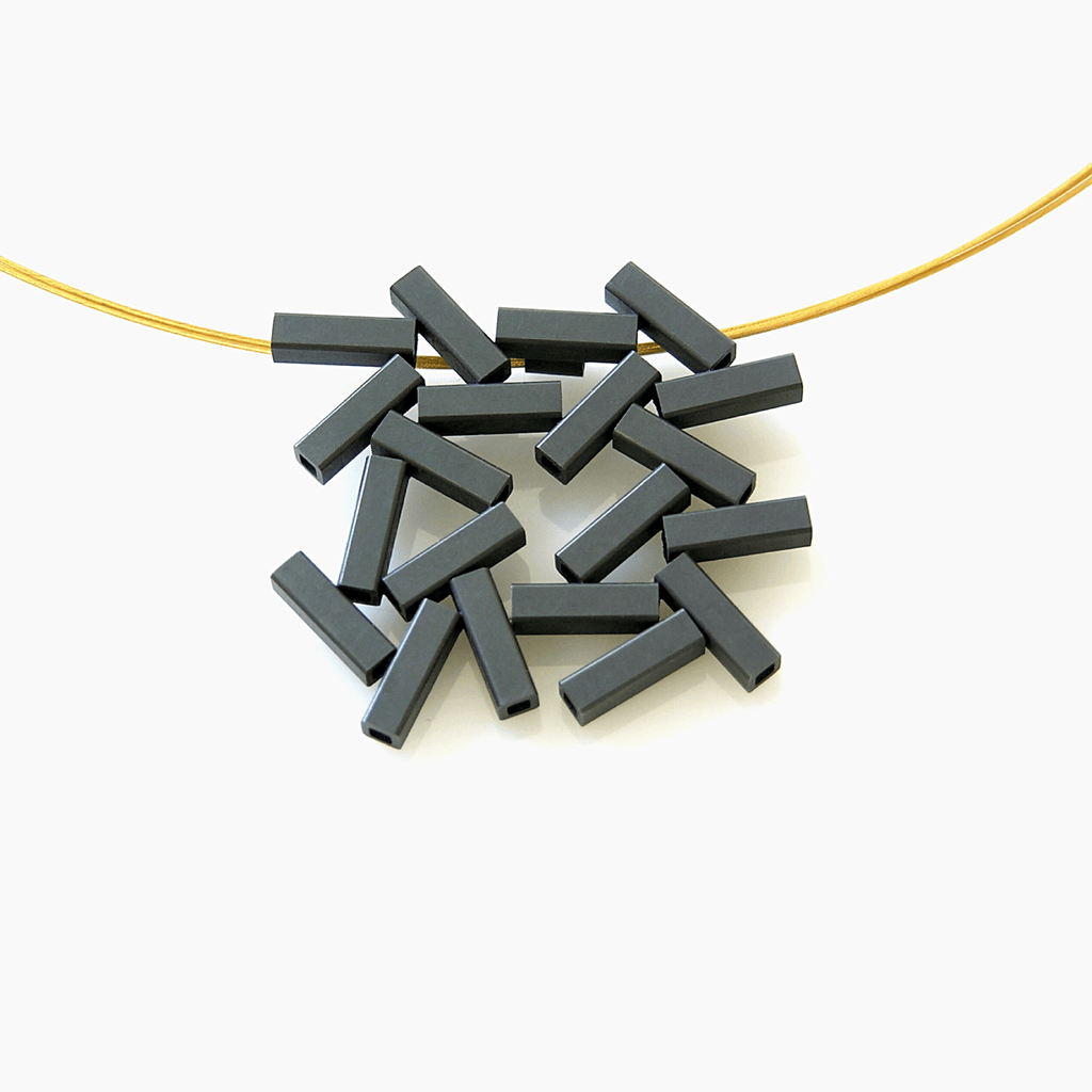 Oxidized Tube Pendant Necklace-Necklaces-Montana Arts & Home