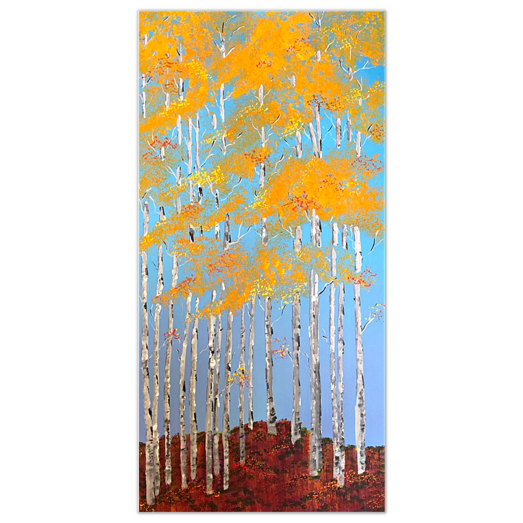 Painting of Aspen Trees-Montana Arts & Home