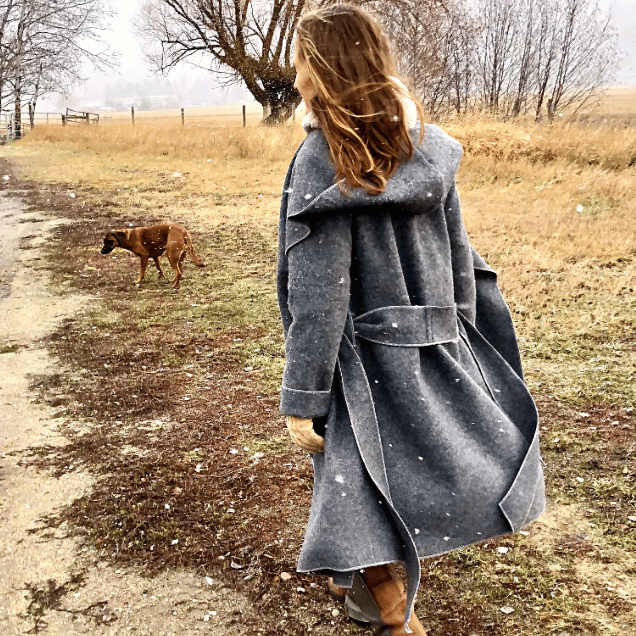 Wool duster best sale coat