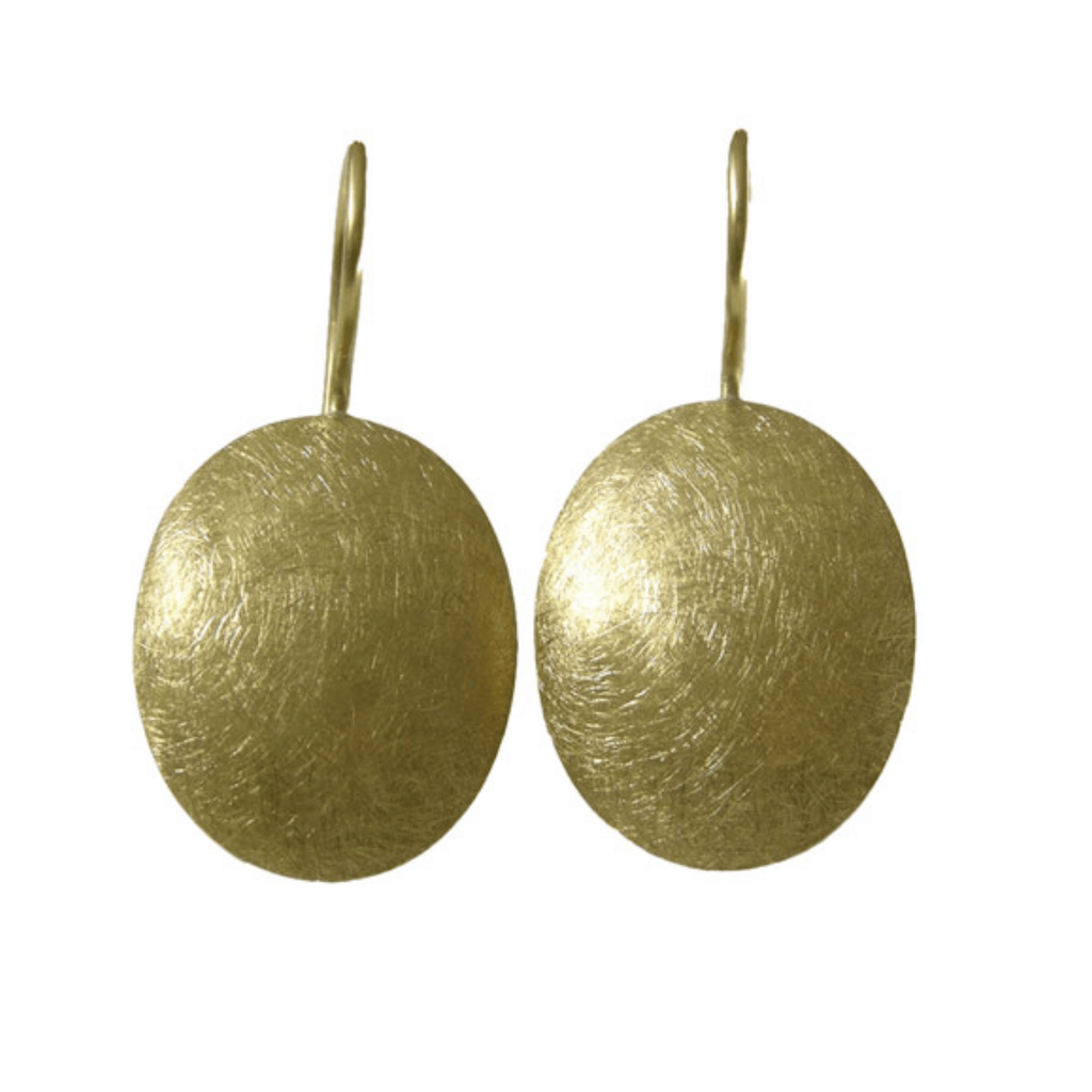 Gold Oval Drops-Earrings-Montana Arts & Home